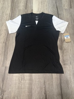 Nike Stock US Short Sleeve Trophy V Soccer Jersey Women's M Black White DR0940