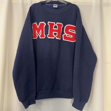Russell Athletic Size M Navy Drum Major Sweatshirt USA Made Vintage Collegiate