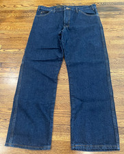 Dickies Jeans Men 38x30 Blue Dark Wash Straight Leg Workwear NWT Denim