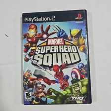 Marvel Super Hero Squad  PS2 Sony PlayStation 2 Thor Wolverine Doom Iron Man 