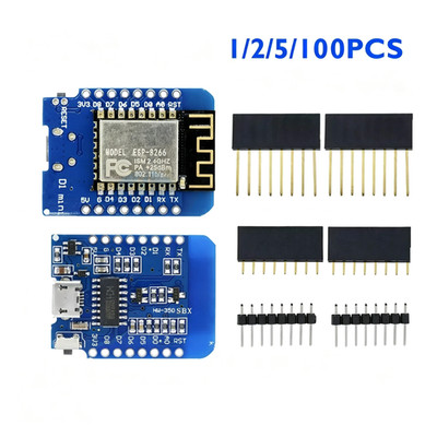 1-100PCS Mini D1 ESP8266 ESP-12 WIFI 4M Bytes NodeMCU Lua Development Board