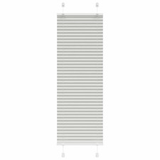 Plissee Hellgrau 40x150 cm Stoffbreite 39,4 cm Polyester