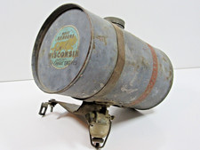 Vintage Wisconsin Mighty Man Garden Tractor Small Engine Metal Gas Tank Round