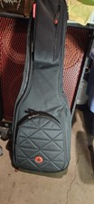 Black Fabric Gig Bag with Front Pocket, Carry Handle, and Strap