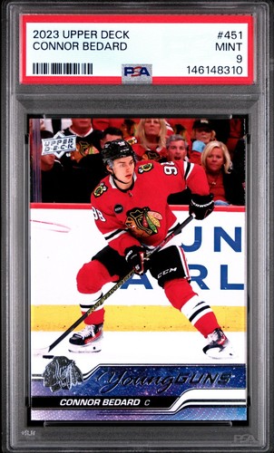 2023-24 Upper Deck Connor Bedard Young Guns Rookie RC #451 PSA 9