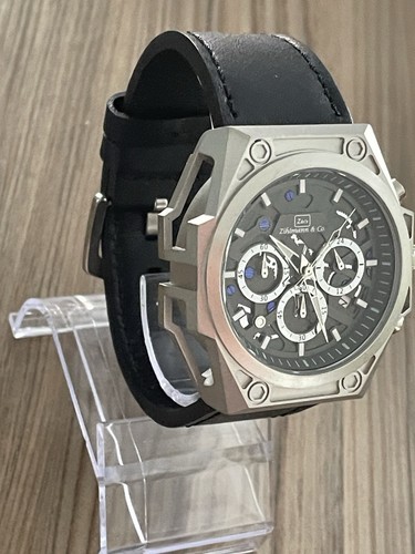 MEN'S ZIHLMANN & CO CHRONOGRAPH WATCH, Quartz, 42mm Face, Beautiful Watch.. - Picture 15 of 17
