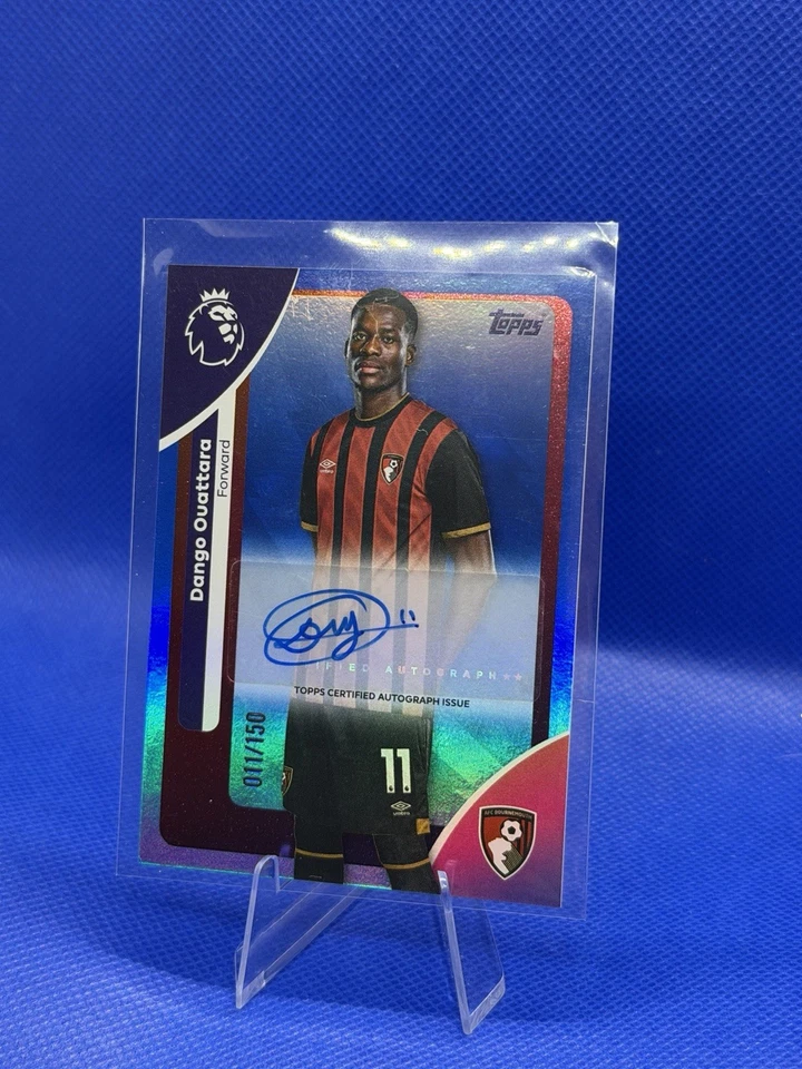 2025-26 Topps Premier League Dango Ouattara Auto Blue Rainbow Parallel /150 - Image 2 of 3