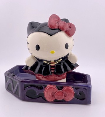 2025 Blue Sky Sanrio Hello Kitty Vampire W/ Coffin Ceramic Figurine