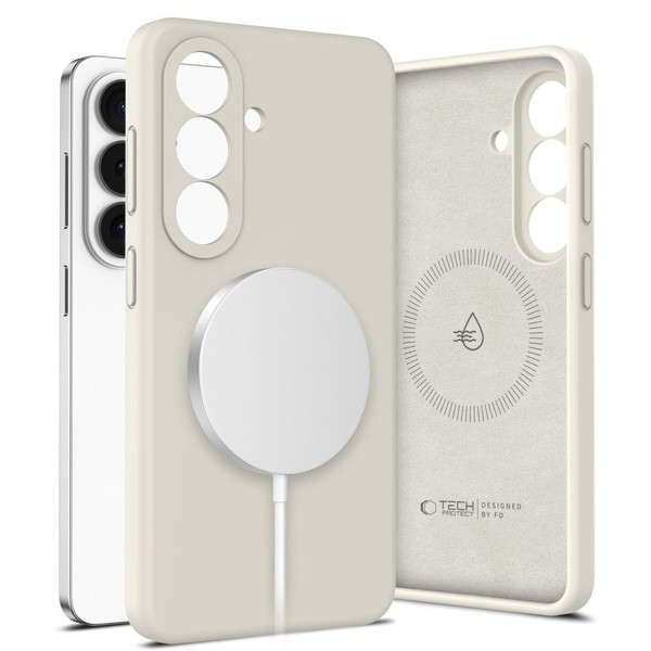 Tech-Protect Silikon Magsafe HÜLle FÜR Samsung Galaxy S26+ Plus Cosmic Latte-image