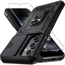 For Samsung Galaxy S25 FE Shockproof Case Anti-Slip Phone Cover + Screen Glass