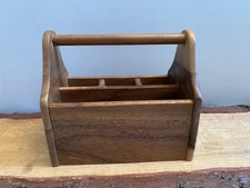 Wooden, Cutlery Caddy. Great Bran Find. Sturdy and Versatile.