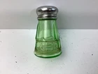 Vintage Depression Glass DORIC pattern Green Single Shaker
