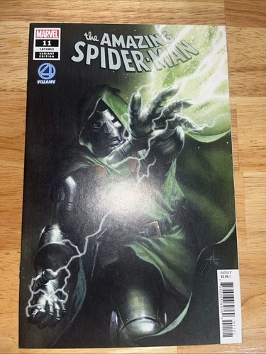 Amazing Spider-Man #11 (812) rare DOOM variant Fantastic 4 Villains - Dell’Otto