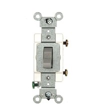 Leviton 20-Amp, 120/277-Volt, Toggle Single-Pole AC Quiet Switch, Commercial New