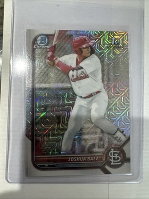 Joshua Baez 2022 1st Bowman Chrome Mojo Refractor INVESTMENT 3 HR CARDINALS  