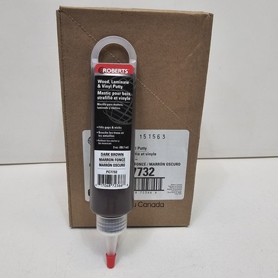 Roberts PC7732 Putty Laminate Floor Vinyl Fill (3 oz.) Dark Brown 