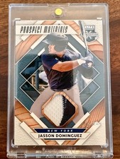 2020 Elite Extra Edition Jasson Dominguez Prospect Materials Jersey PLATINUM 1/1