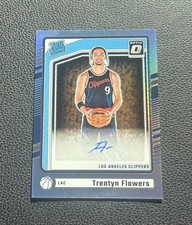 2024-25 Panini Donruss Optic - Rated Rookie Signatures Trentyn Flowers #330 Holo