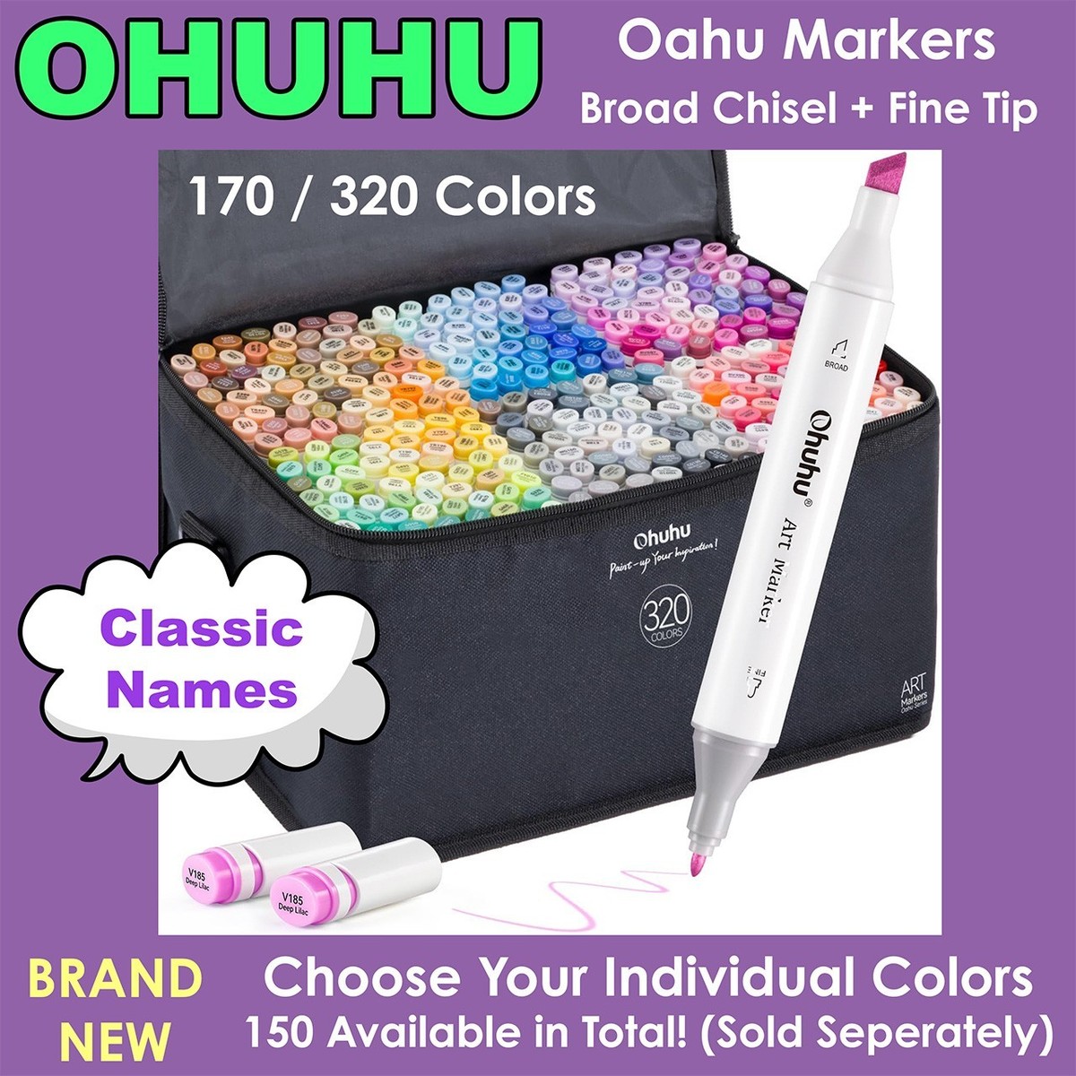 OHUHU Alcohol Marker - Oahu Style (NEW) Choose Your Own Colors