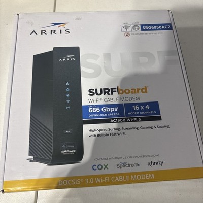 ARRIS Surfboard SBG6950AC2 Cable Modem & Wi-fi Router With McAfee