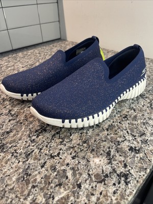 Skechers Women's GO WALK Smart Oracle Shoes Navy/Sparkle #124297 Size 9