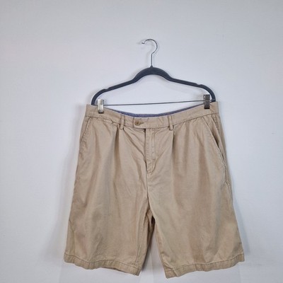 Samuel Windsor Chino Shorts Baumwolle Zip Fly Beige Herren Größe 38