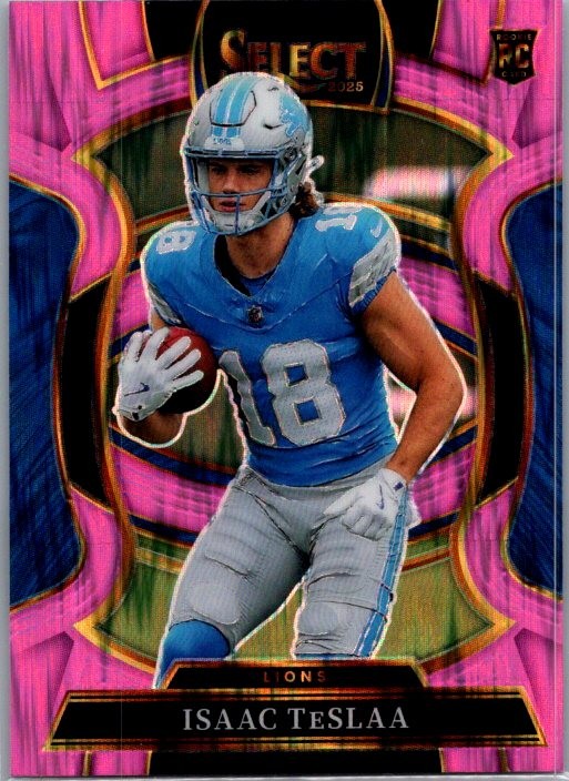 2025 Panini Select #70 Isaac TeSlaa Pink Prizm Shock