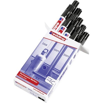 10er Multipack Edding edding 3000 4-30000-001 Permanentmarker Schwarz