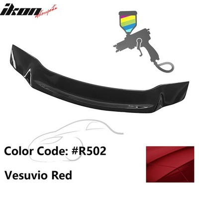 Fits 13-15 Honda Civic 9th Gen R Style Trunk Spoiler Painted #R502 Vesuvio Red