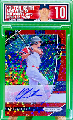 2020 Panini Prizm Draft Colt Keith #/99 Red Donut Rookie Auto Prizm #PDP132 JN29