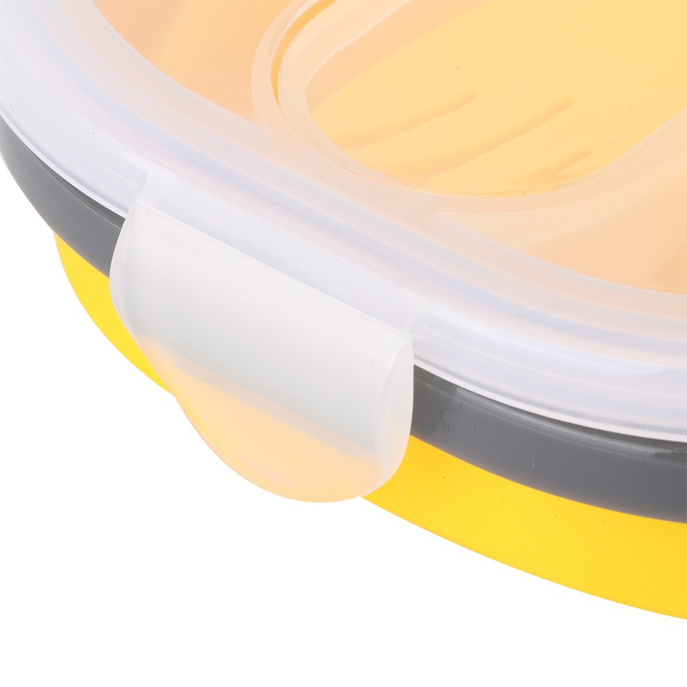 800ml Silicone Folding Lunch Box Boxes Food Container For Outdoor Travel