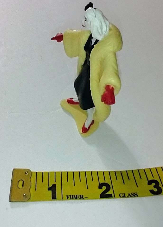 De colección Disney - 101 Dalmations - 3" Cruella de Vil - Plástico - USADO - Años 90 Foto 3 de 4