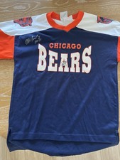 Mike Singletary Robbie Gould Autograph Vintage Shirt Signed HOF Superbowl auto