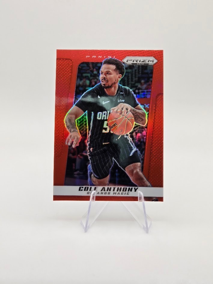 Cole Anthony 2024-25 Panini Prizm Deca Red Prizm SP /199 #146 Magic