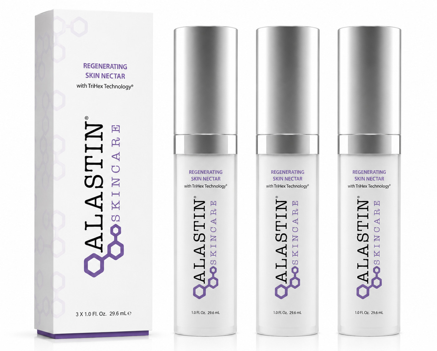 3 Pack Alastin Skincare Regenerating Skin Nectar ( 1 fl oz / 29.6 ml) NEW IN BOX