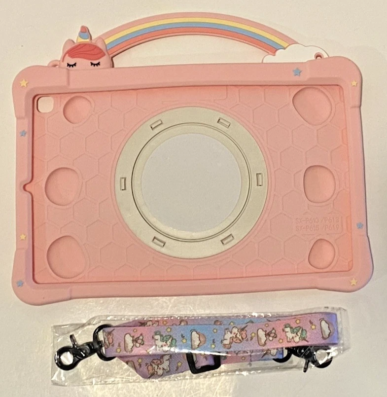 Unicorn Case Rotating Fidget Samsung Galaxy Tab S6 Lite 10.4 Pink - Image 2 of 4