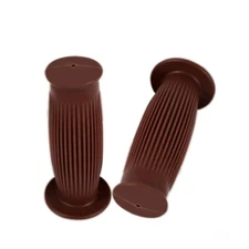 Pair 7/8" 22mm Rubber Motorcycle Bike Handlebar Hand Grips Cruiser Old School