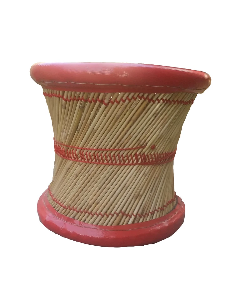 Handmade Eco friendly 14" Inches Stool Outdoor Indoor Mandala For Meditation   - Image 2 of 2