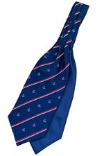 Royal Navy  Regiment RN Regimental Ascot Cravat with Anchor Motif
