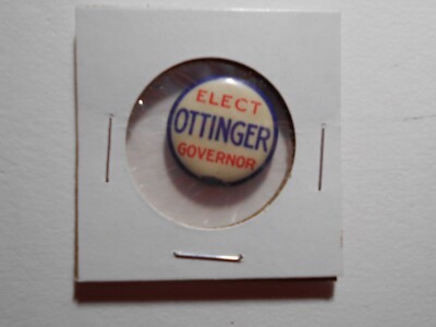 7/8'' Ottinger New York Governor cello pinback button