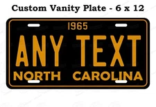1965 Retro North Carolina State License Plate Tag Auto Bike ATV Keychain Magnet