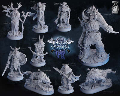 Untote Wikinger Miniaturen | Fantasy Miniatur | Betrunkener Zwerg