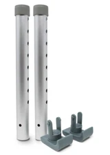 KIT: Click & Go Walker Ski Glides for Round Tubes with New Aluminum Legs