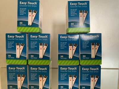 Easy Touch Blood Glucose Test Strips 500 Ct.  EXP  03/2027 .  Free Shipping 