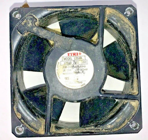 DAYTON AC AXIAL FAN, 3LE74, 208/240 V, 50/60 HZ, 18/15 W, 5" X 5" X 1-1/2" DIM.