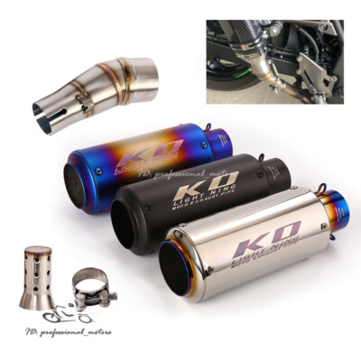 Slip for Kawasaki Ninja 300 Z300 2013-2018 Z250 Exhaust Tips Mid Tail Muffler