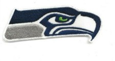 NEW 1 1/2 X 4 INCH SEATTLE SEAHAWKS IRON ON PATCH FREE SHIP
