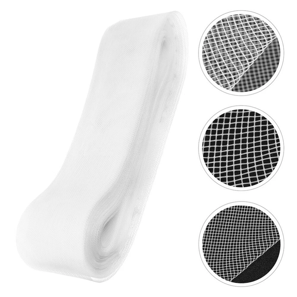 VETEMENTS 2 Rotoli Osso di Pesce Rete Elastica Capelli di Cavallo Abbigliamento Materiali Abito Bordo