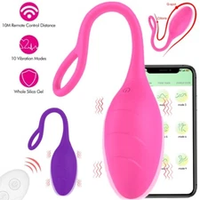 Wireless APP Remote Control Bullet Egg Vibrator G-Spot Dildo Sex Toys For Women