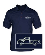1947 - 1950 Chevrolet Pickup 3100 Adult Pique Polo Shirt - Side View